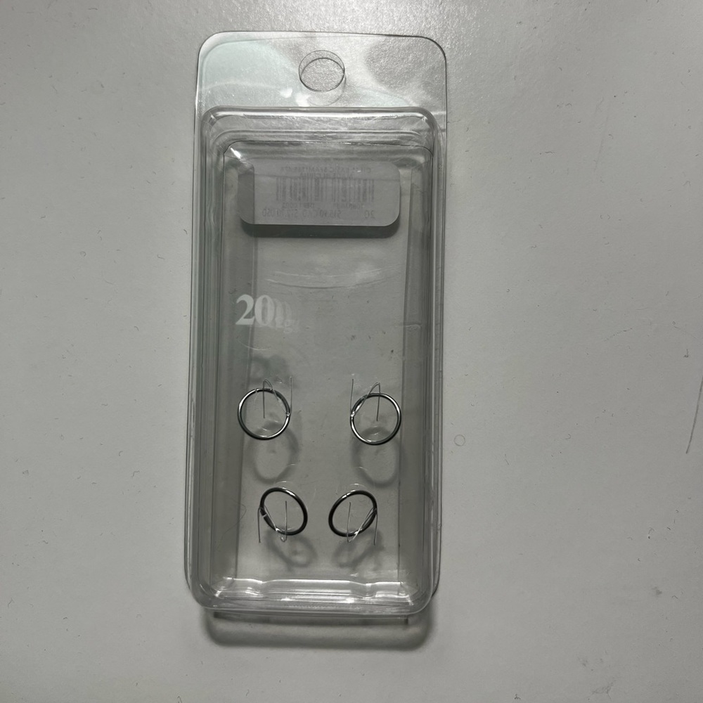 *NWT* Surgical Steel basic seamless septum ring 4 pack 20g